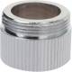raccord chrome MF Mâle 22/100 x femelle 1/2" 15x21