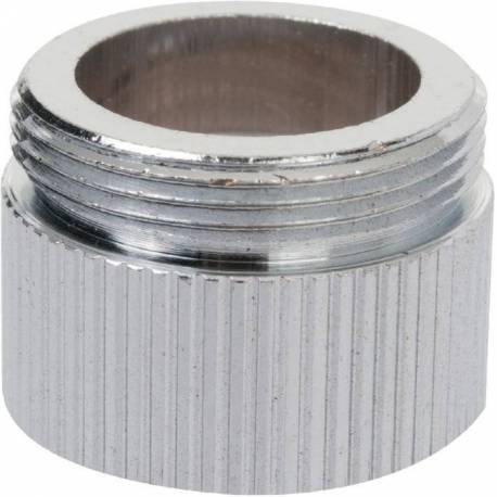 raccord chrome MF Mâle 22/100 x femelle 1/2" 15x21