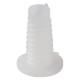 Tétine plastique filetée blanc pour flexible sanitaire blanc vendus par 2