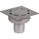 siphon de sol en inox 100 x 100 de marque ACO