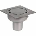 siphon de sol en inox 100 x 100 de marque ACO