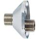 Raccord sanitaire excentré de 15 mm mâle mâle 1/2" lot de 2