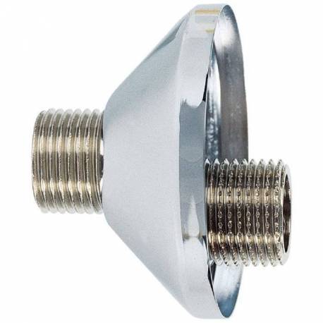 Raccord sanitaire excentré de 15 mm mâle mâle 1/2" lot de 2