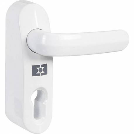 serrure d'accès externe pour barre anti-panique EXEM  couleur blanc 9016