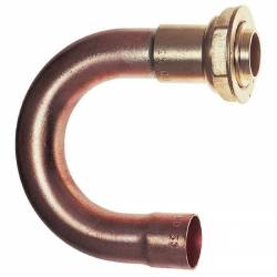 Raccord coudé 180° écrou 6x20 tube 22