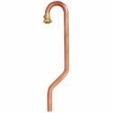 Crosse de sortie de compteur écrou 6/20 pour tube de cuivre Ø 22