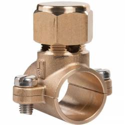 Collier gaz en laiton cuivré pour mise à la terre pour tube de cuivre