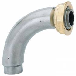 Piquage gaz coudé 90° écrou 6x20 tube acier Ø27