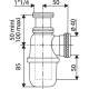 siphon de lavabo en laiton nickelé mat réglable en hauteur de marque Valentin