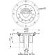 siphon de sol en inox pour sols souples DN40 de marque ACO