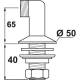 Colonnette pour raccord sanitaire mâle mâle 3/4" 1/2" vendu x 2