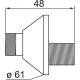 Raccord sanitaire excentré de 15 mm mâle mâle 1/2" lot de 2