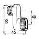 Raccord sanitaire excentration mâle mâle de 40 mm lot de 2