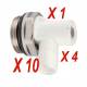 robinet de purge de radiateur orientable carré de 5 mm