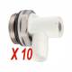 robinet de purge de radiateur orientable carré de 5 mm