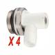 robinet de purge de radiateur orientable carré de 5 mm