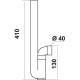 siphon PVC pour machine à laver siphon REGIPLAST gain de place sortie horizontal en Ø 40 mm • Le coude ne se colle pas, il est 