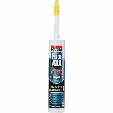 Mastic FIX ALL FLEXI pour tout collage ou rejointoyage SOUDAL 290 ml