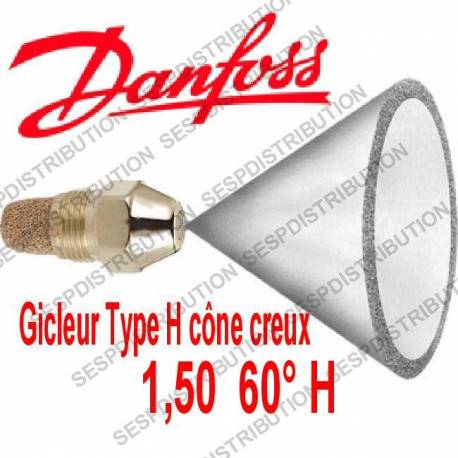 gicleur DANFOSS H 1,50 60° H réference 030H6928 nozzle Danfoss H