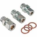 FloCo-TOP -1K AFRISO set de 3 Raccords M 3/8” pour tube Ø 8, 10, 12 mm