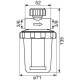 Filtre à fioul bituge RG2 FF 3/8" 12x17 marque WATTS