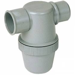 Siphon de parcours horizontale PVC NICOLL Male Femelle