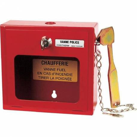 Accessoire fioul coffret vanne police avec serrure