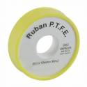 Ruban Téflon professionnel PTFE spécial gaz grande longueur 30 m larg 12/19 mm