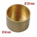 Bouchon gaz en laiton fin de colonne en laiton Ø35 ou 54 mm