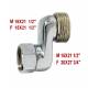 2 raccords sanitaire excentré de 26 mm mâle femelle écrou tournant